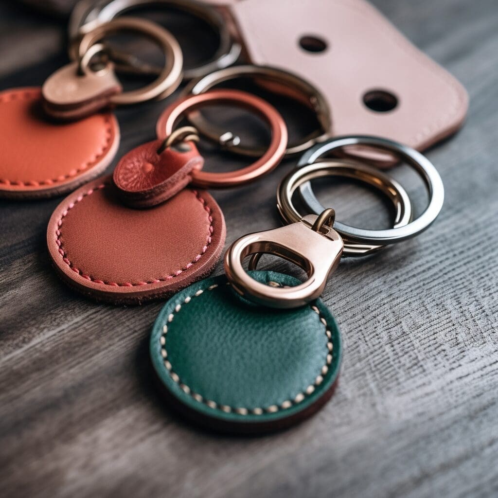 image de porte-clés en cuir
