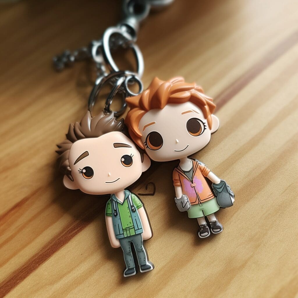 image de porte-clés couple